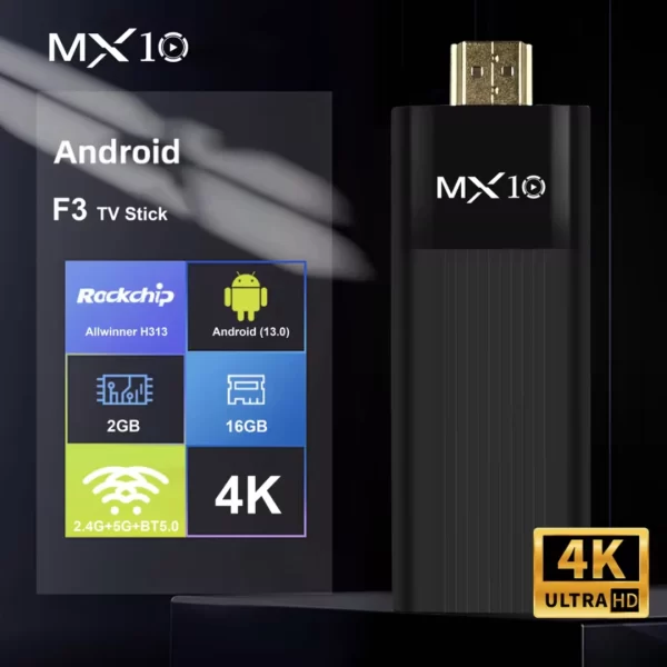 MX10-F3 TV Stick Android 11 Full HD Wi-Fi 5G (2)