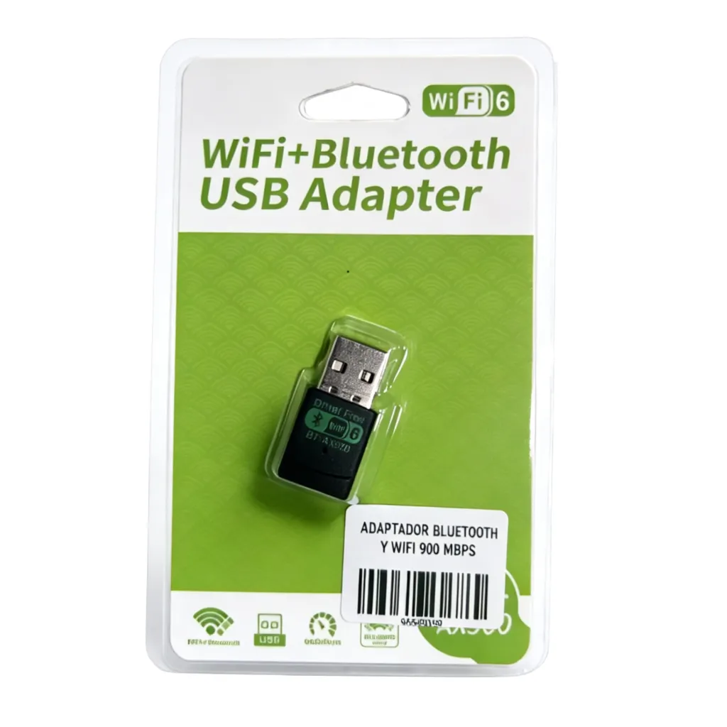 Mini Adaptador USB WiFi 6 + Bluetooth AX900 (900 Mbps)