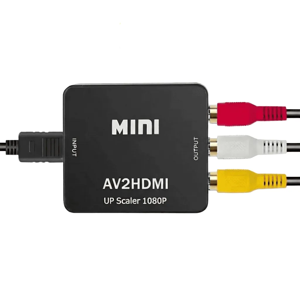 Convertidor Adaptador de Video Mini AV (RCA) a HDMI 1080p