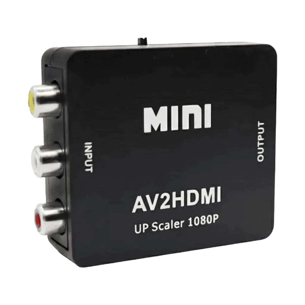 Convertidor Adaptador de Video Mini AV (RCA) a HDMI 1080p