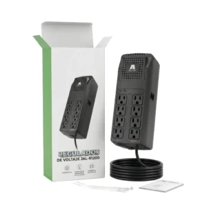 Regulador de Voltaje JAL-R1200 Multitoma 8 Salidas - usado