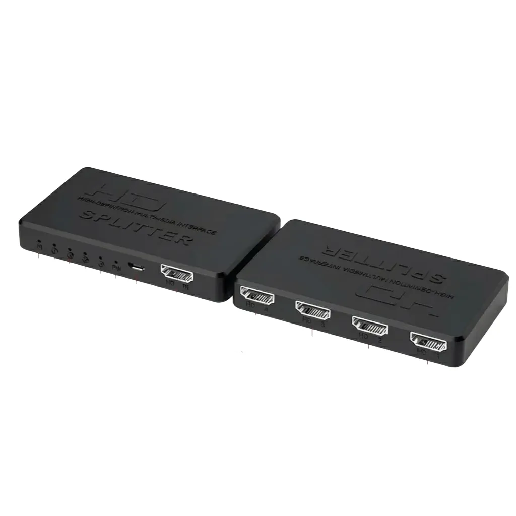 Splitter Divisor HDMI 1x4 (1 Entrada a 4 Salidas) Soporte 4K / 3D Activo