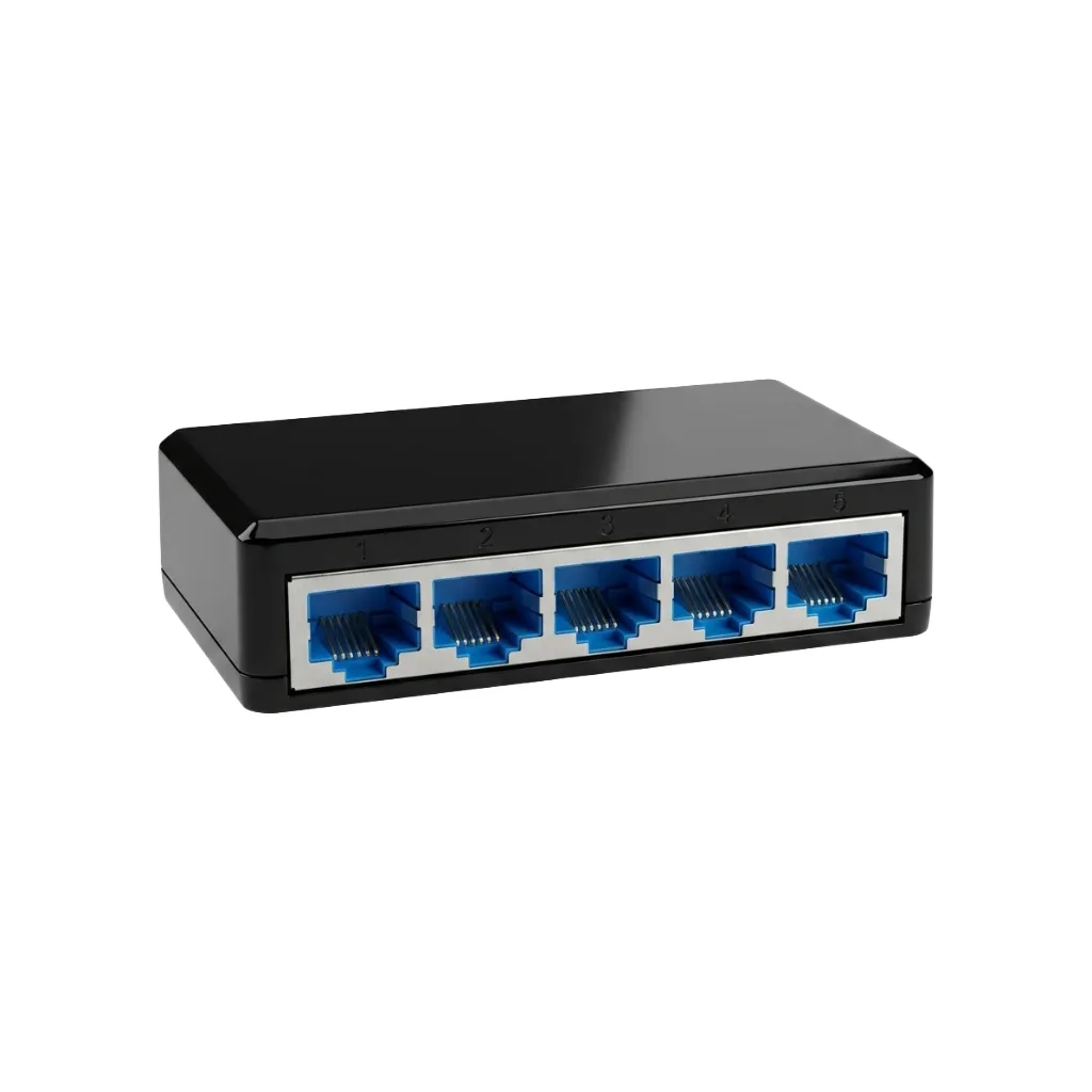 Switch de Red Ethernet 5 Puertos Gigabit (Base 1000)
