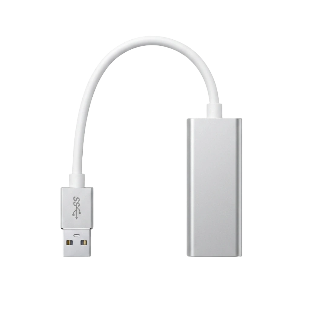 Adaptador de Red USB 3.0 a Gigabit Ethernet RJ45 en Aluminio