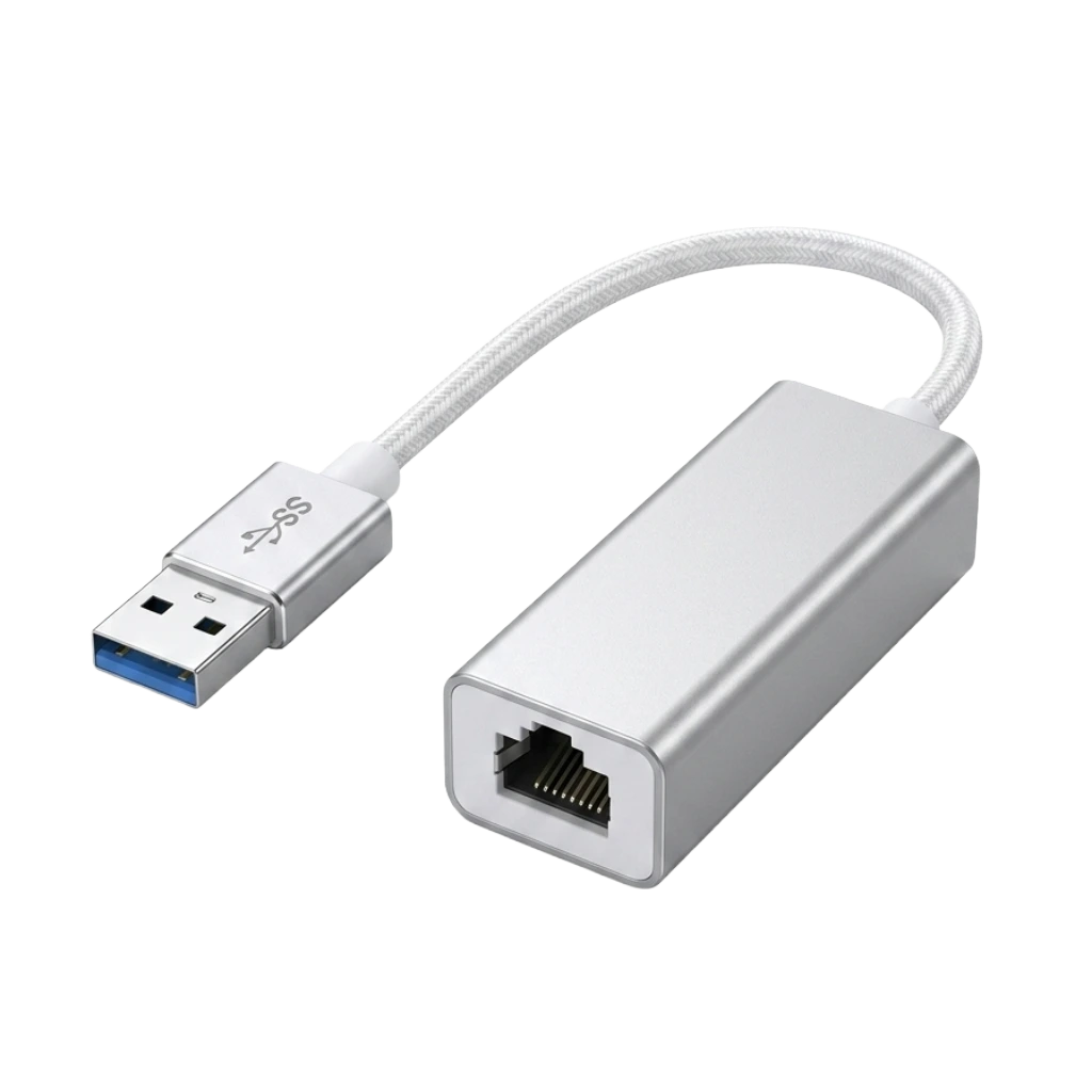 Adaptador de Red USB 3.0 a Gigabit Ethernet RJ45 en Aluminio