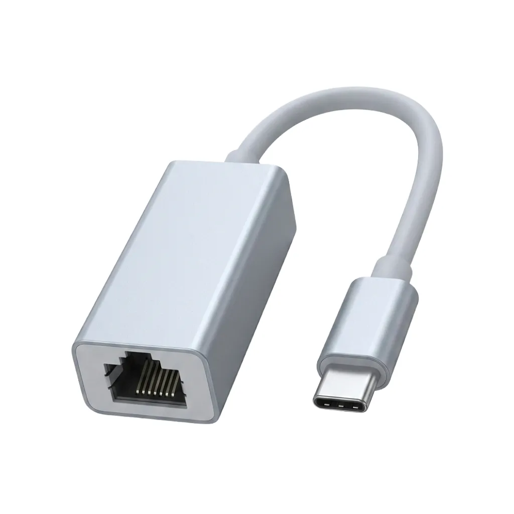 Adaptador de Red USB Tipo C a Ethernet RJ45 Gigabit (Carcasa de Aluminio)